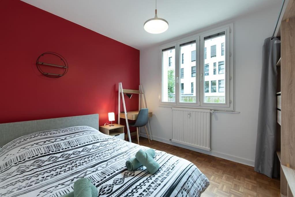 Appartement Renove Pour 6 Avec Parking Villeurbanne Extérieur photo